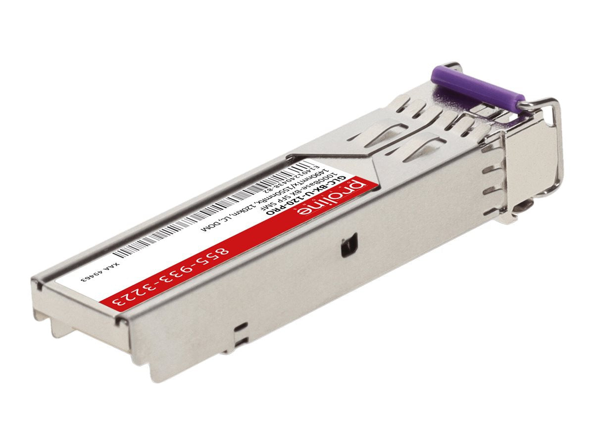Transceptor de Red Proline Cisco® GLC-BX-U-120 Compatible TAA 1000Base-BX SFP Transceiver (SMF - vista 4