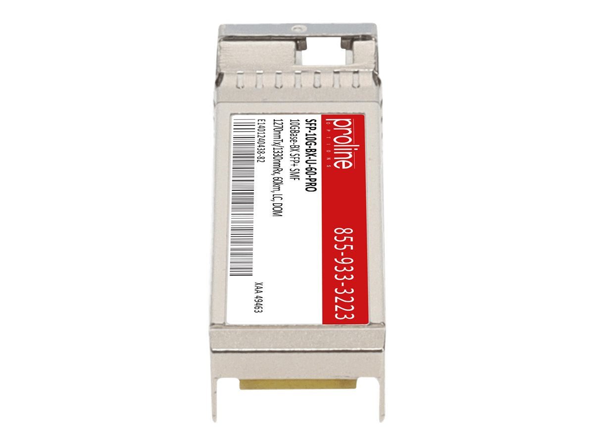 Transceptor de Red Proline Cisco SFP-10G-BX-U-60 Compatible TAA 10GBase-BX SFP+ Transceiver (SMF - vista 6