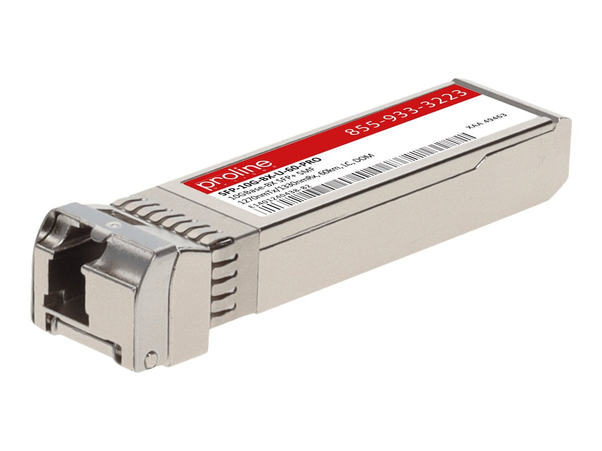 Transceptor de Red Proline Cisco SFP-10G-BX-U-60 Compatible TAA 10GBase-BX SFP+ Transceiver (SMF - vista 7
