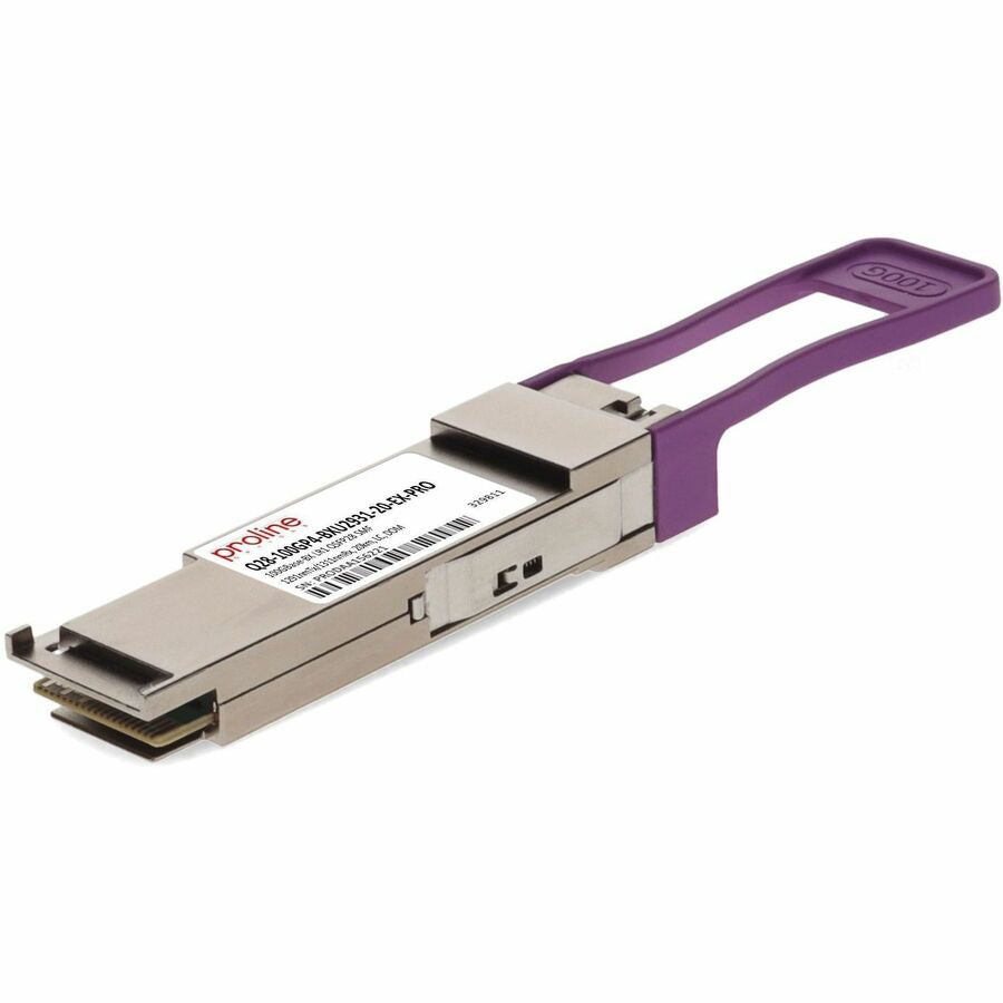 Transceptor de Red Proline Extreme Networks Compatible TAA 100GBase-BX LR1 PAM4 QSFP28 Transceiver Single Lamb - vista 1