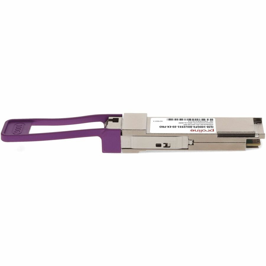 Transceptor de Red Proline Extreme Networks Compatible TAA 100GBase-BX LR1 PAM4 QSFP28 Transceiver Single Lamb - vista 6