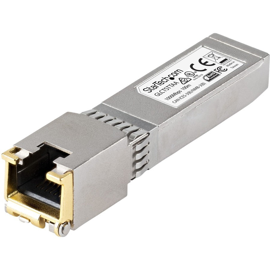 Transceptor de Red StarTech.com StarTech Cisco GLC-T Compatible SFP Module - vista 1
