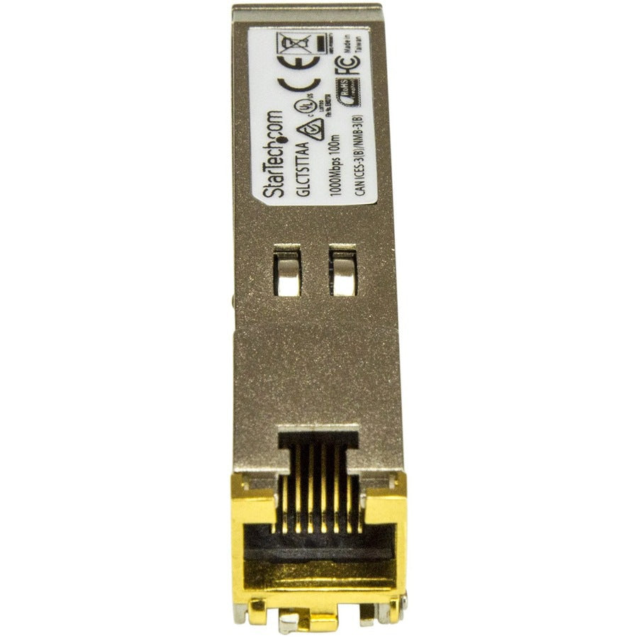 Transceptor de Red StarTech.com StarTech Cisco GLC-T Compatible SFP Module - vista 3