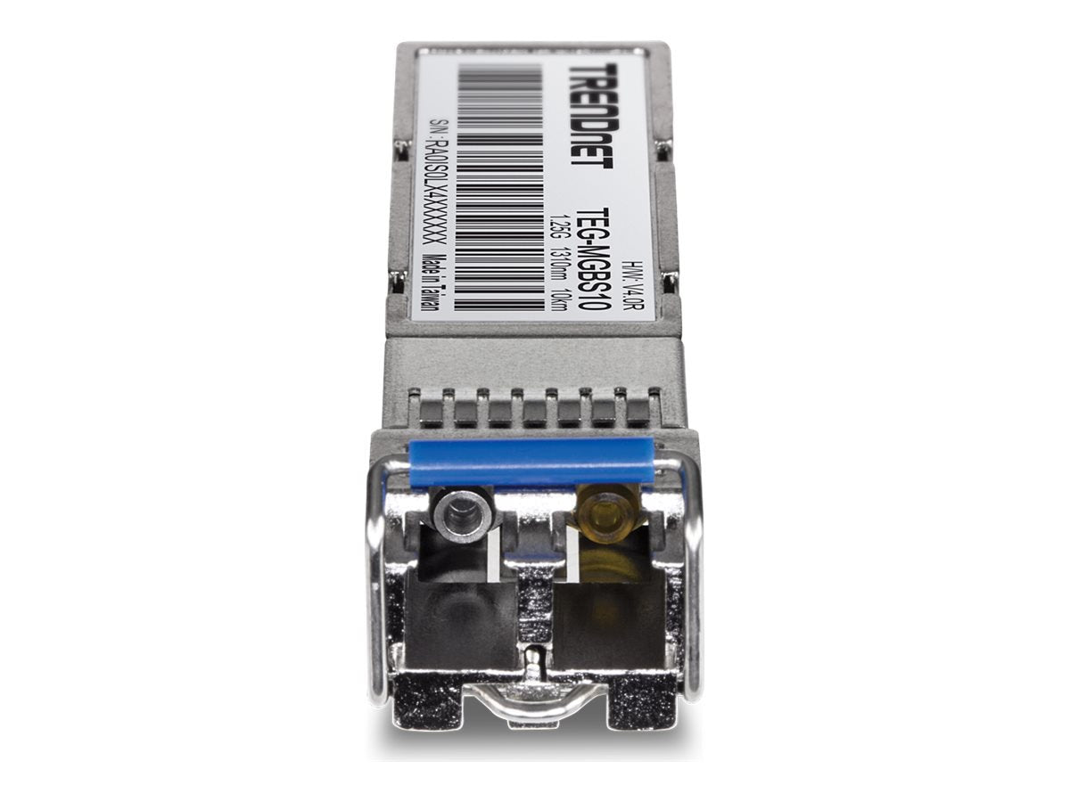 Transceptor de Red TRENDnet SFP to RJ45 Mini-GBIC Single-Mode LC Module; TEG-MGBS10; - vista 3