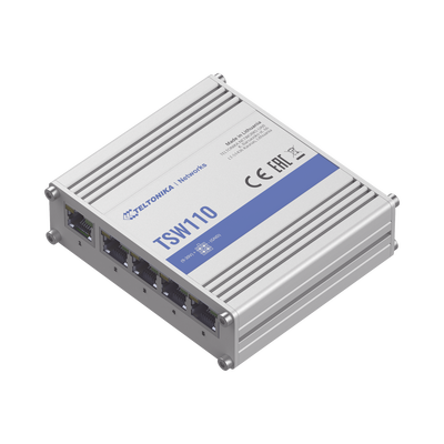 Switch Industrial No-Administrable 5 puertos Gigabit Teltonika TSW110