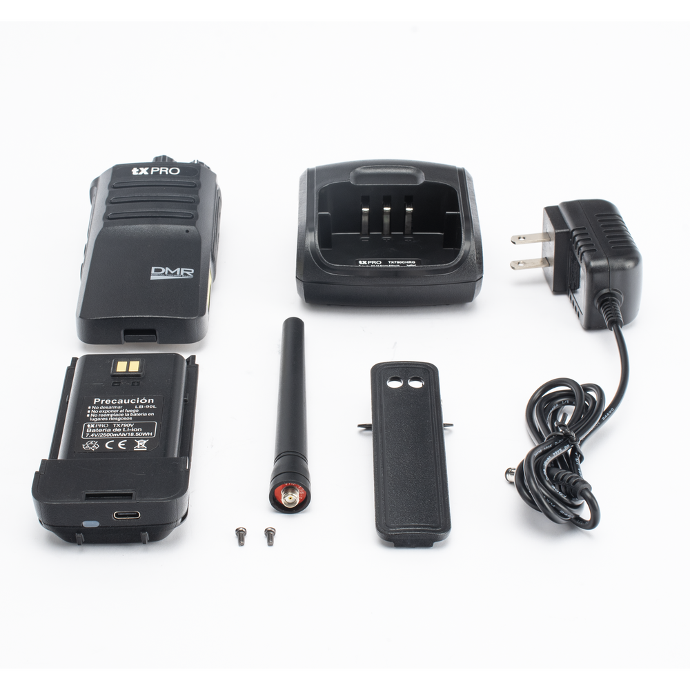 Radio Portátil Digital DMR en banda VHF TXPro TX790V 5 W