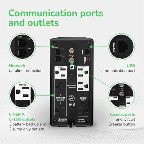 UPS APC BR700G – 700 VA/450 W – Línea interactiva – Torre - imagen 5