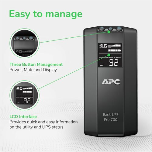 UPS APC BR700G – 700 VA/450 W – Línea interactiva – Torre - imagen 6