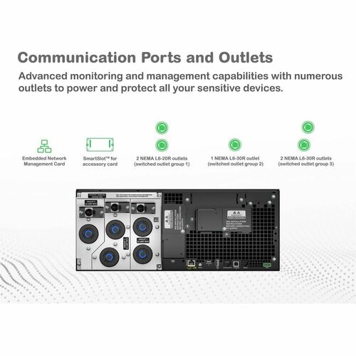 UPS en línea de doble conversión APC Smart-UPS On-Line - 6kVA/6kW - 4U Montable en bastidor - 1.50Hora(s) Reca - imagen 9