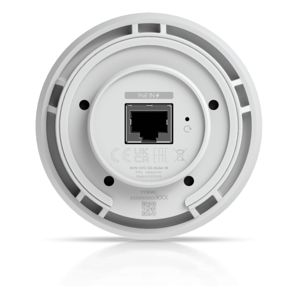 Cámara UniFi Protect G6 Bullet Color Blanco Ubiquiti UVC-G6-BULLET-W 30 m