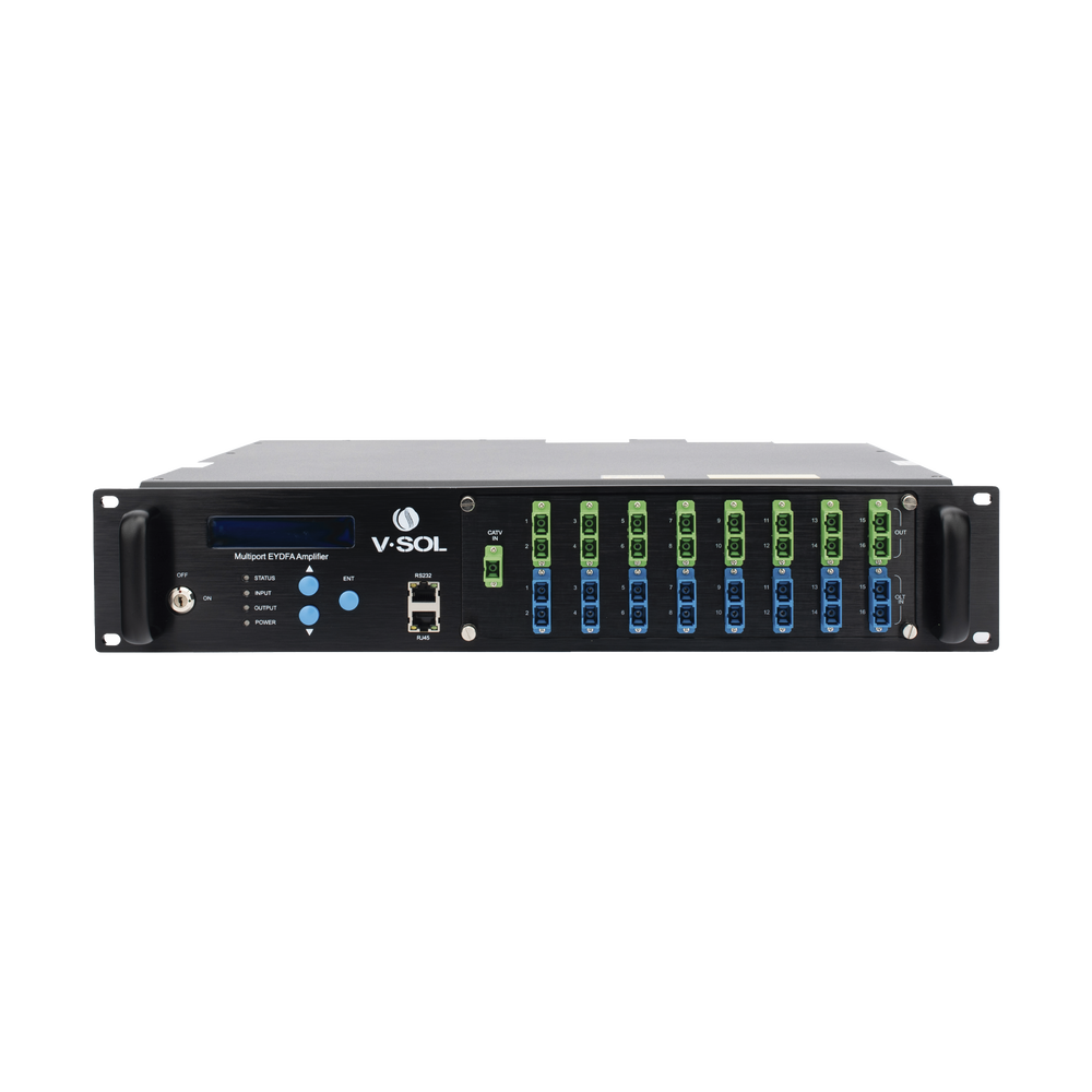 Amplificador Optico EDFA de 16 Puertos PON V-SOL V8816W-16P-22