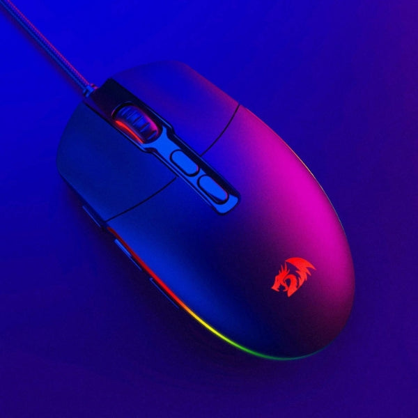 Mouse Gamer - Redragon Invader M719 - RGB Chroma - 10000 DPI - Sensor Pixart 3325 - 8 Botones Programables - Negro-