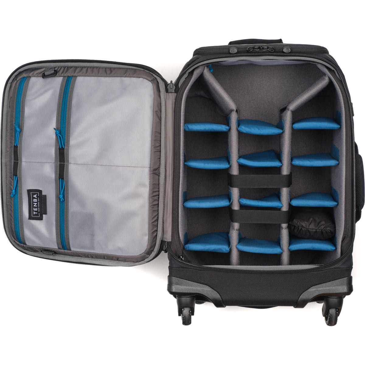 Valija con ruedas Tenba Axis V2 Spinner Backpack (Multicam Negro, 28L) - vista trasera