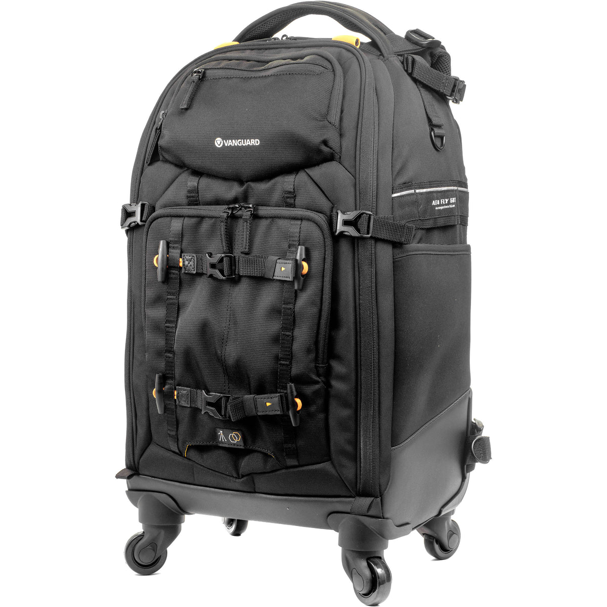Valija con ruedas Vanguard Alta Fly 58T (Negro) - en uso
