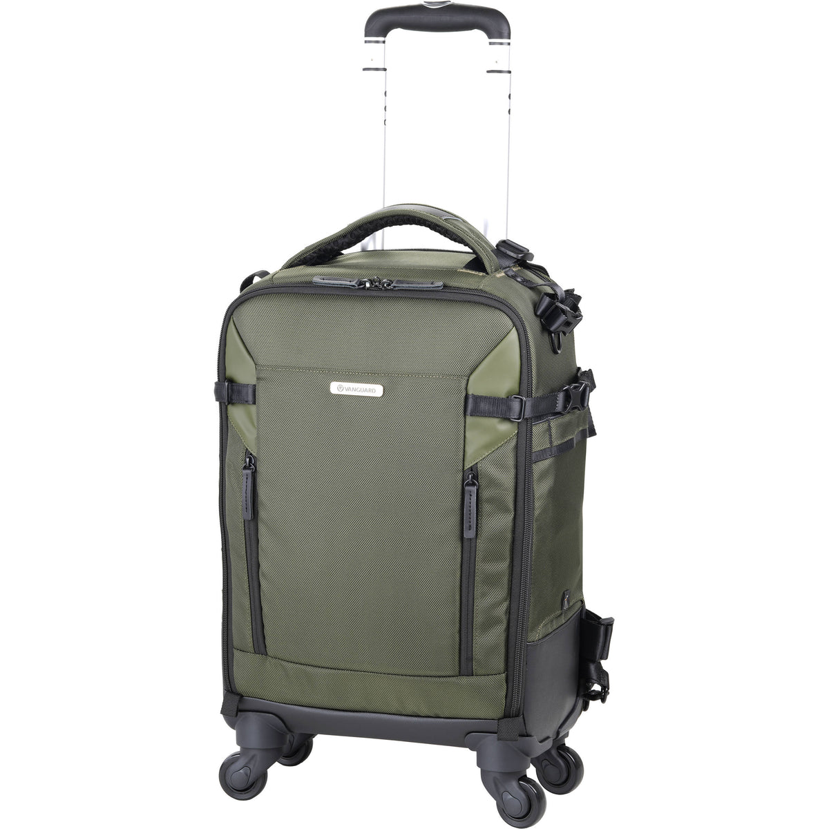 Valija con ruedas Vanguard VEO SELECT 55T Trolley Backpack (Verde) - en uso