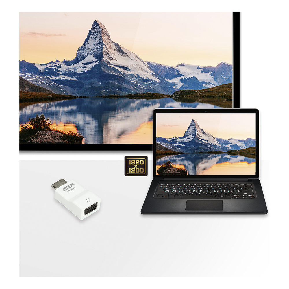 Adaptador de HDMI a VGA Aten VC810