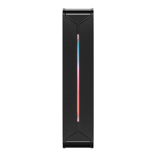 Ventilador Corsair RS120 II ARGB 120mm con Rodamiento de Cúpula Magnética y Control PWM — vista lateral