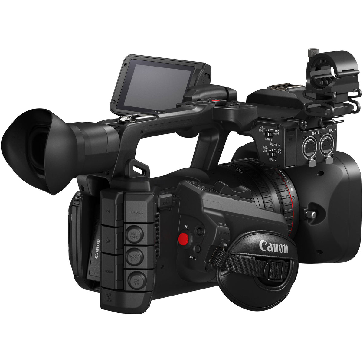 Videocámara Canon XF605 UHD 4K HDR Pro - vista frontal