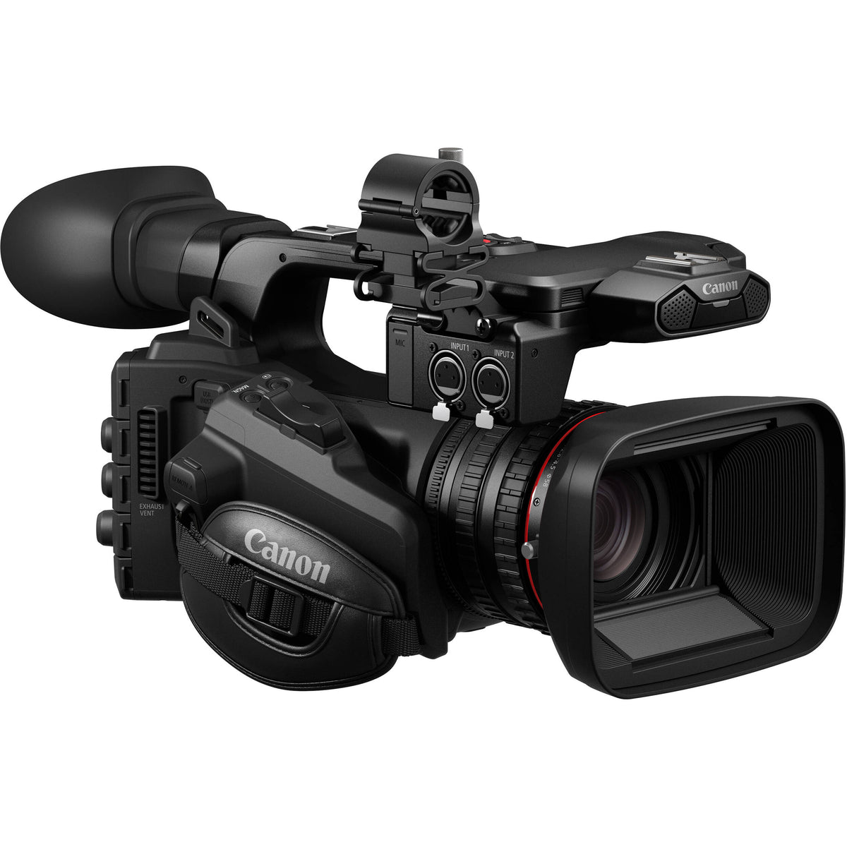 Videocámara Canon XF605 UHD 4K HDR Pro - vista trasera