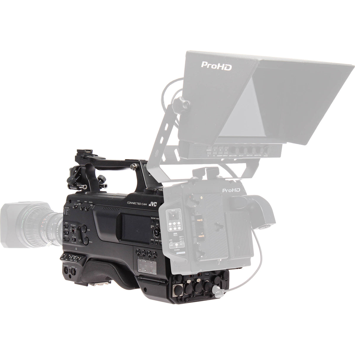Videocámara JVC GY-HC900STU 2/3" HD Connected Cam Studio (Solo Cuerpo) - vista trasera