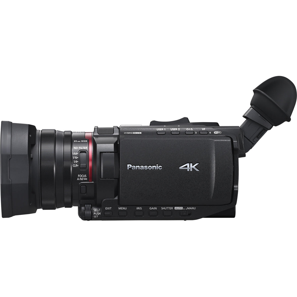 Videocámara Panasonic HC-X1600 UHD 4K HDMI con 24x Zoom - contenido de la caja