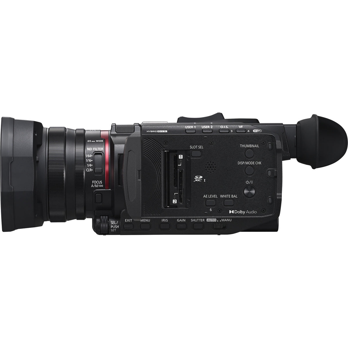 Videocámara Panasonic HC-X1600 UHD 4K HDMI con 24x Zoom - en uso