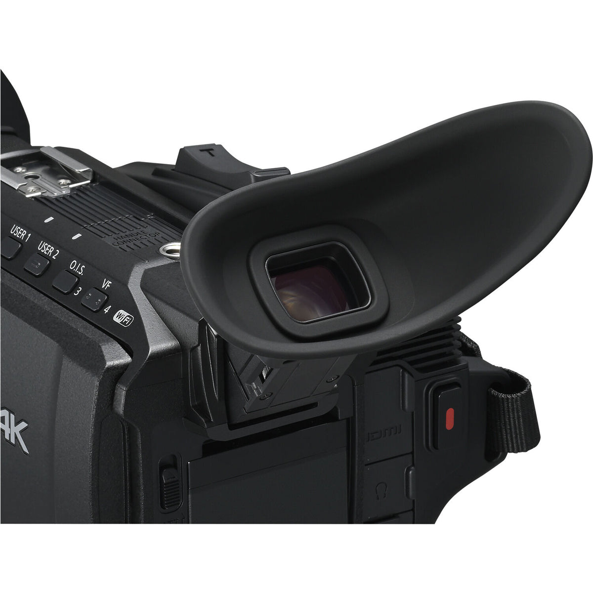 Videocámara Panasonic HC-X2100 UHD 4K 3G-SDI/HDMI Pro con 24x Zoom - puertos y conexiones