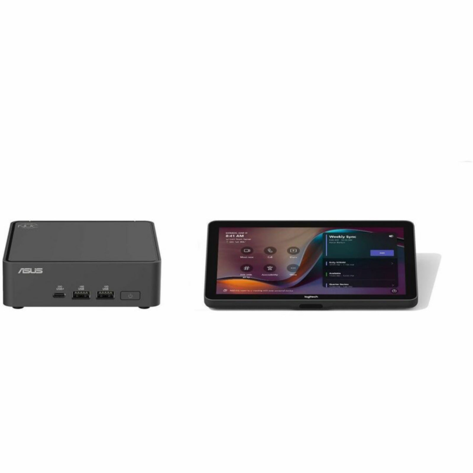 Videoconferencia Logitech BASE Microsoft Teams Rooms (no AV) with Tap + ASUS NUC - vista 1