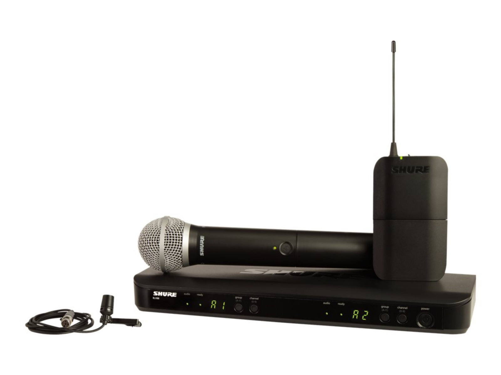 Videoconferencia Shure BLX1288/CVL Dual Channel Combo Wireless System - vista 1