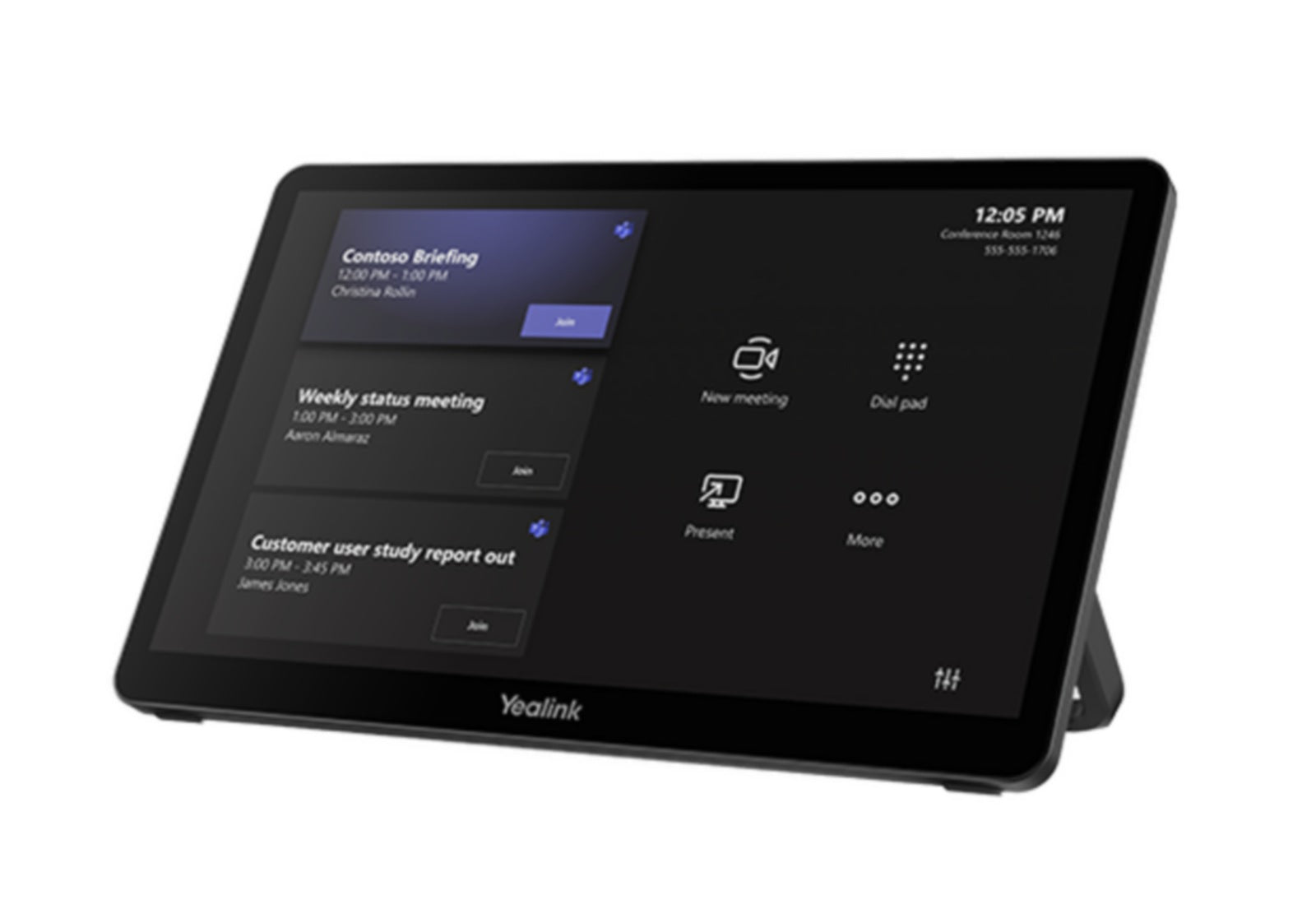 Videoconferencia Yealink MTouch Plus 11.6" Touch Panel Console - vista 1