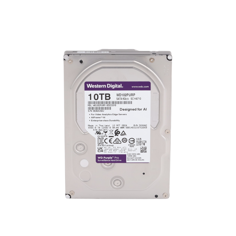 HDD 10TB 7200RPM P Western Digital WD102PURP 10 TB