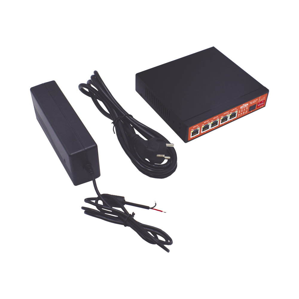 Controlador Solar de 5A con Switch PoE Wi-Tek WI-PS306GF-UPS 1 puerto