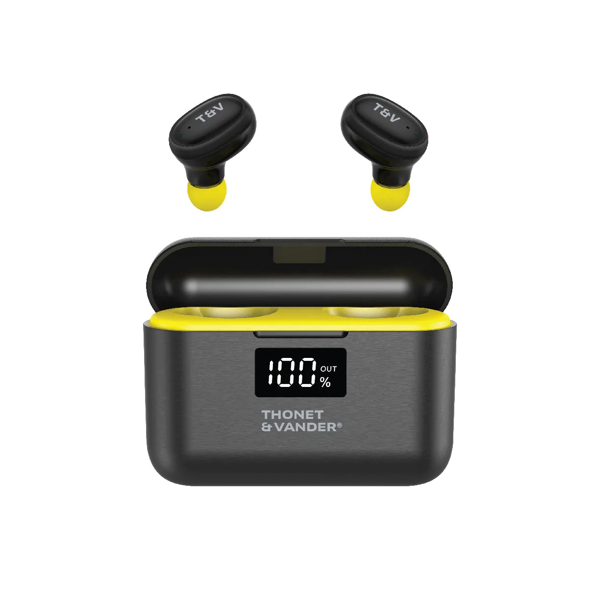 Audifonos Thonet & Vander 10Mw Earbuds Bluetooth Funciones Tactiles Bohne Topp Negros