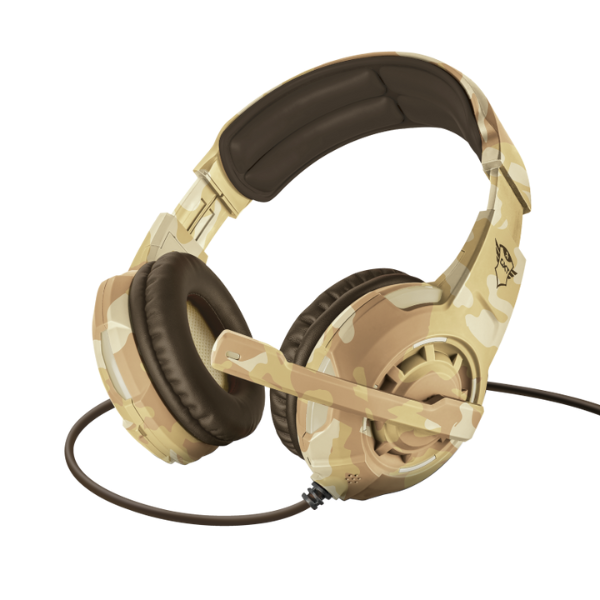 Audifonos Trust GXT 310D Radius Gaming Microfono 3.5Mm Color Camo Beige 22208