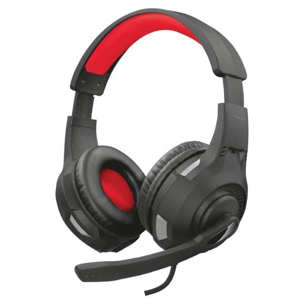 Audifonos Trust GTX 307 Ravu Gaming Microfono 3.5Mm Color Negro Rojo 22450