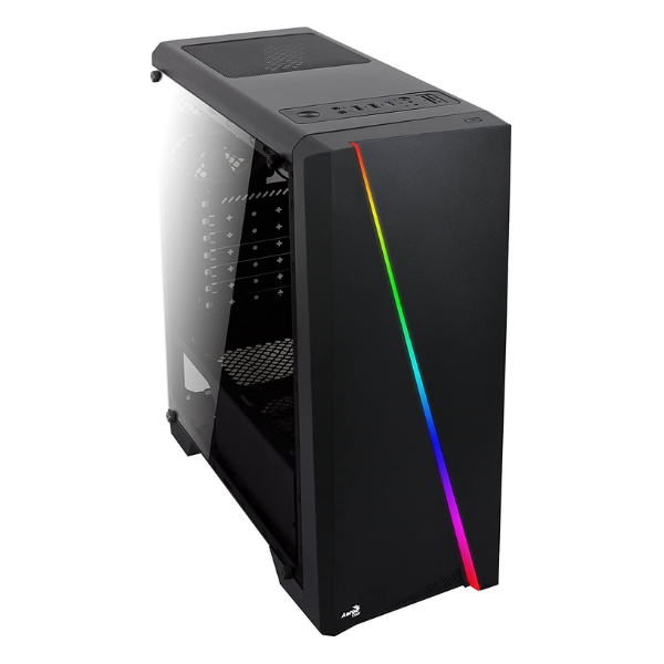 CASE-Areocool-Cyclon-Negro-Carcasa-Vista-Frontal-derecha