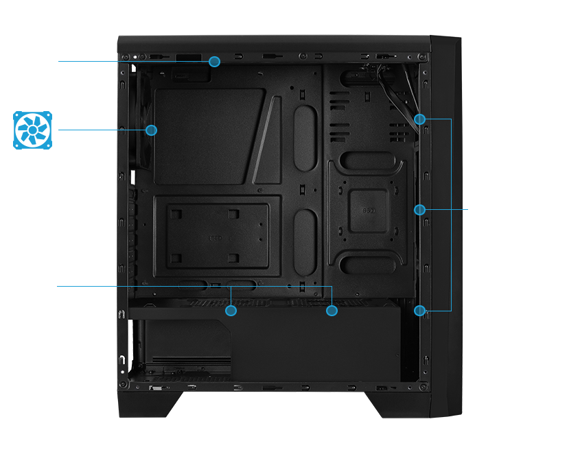 CASE-Areocool-Cyclon-Negro-Carcasa