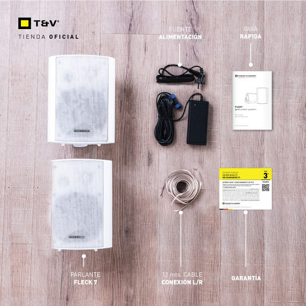 Cornetas Thonet & Vander 300W Bluetooth 70W Fleck 7 Tws 2Nd White