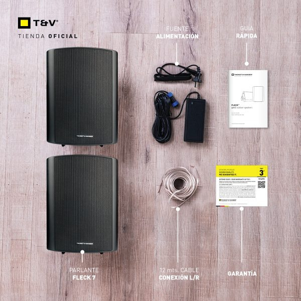 Cornetas Thonet & Vander 300W Bluetooth 70W Fleck 7 Tws 2Nd Black