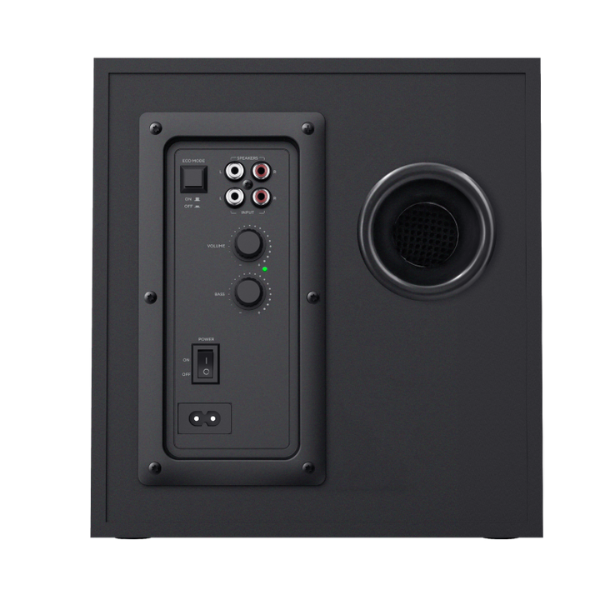 cornetas trust color negro con rojo