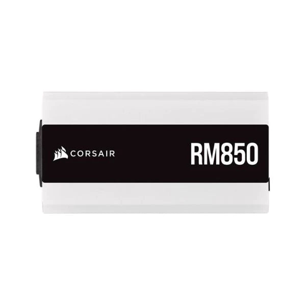 Fuente de poder CORSAIR RM Series (2021), White, RM850, 850 Watt, 80 Plus Gold Certified, Fully Modular Power Supply