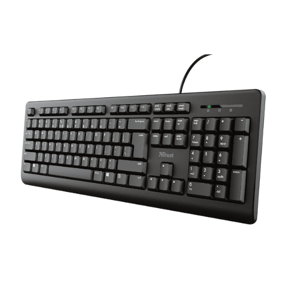 teclado trust color negro