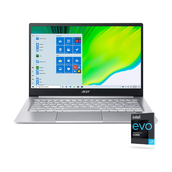 Laptop-Acer-Swif-Plateada-Frontal-view