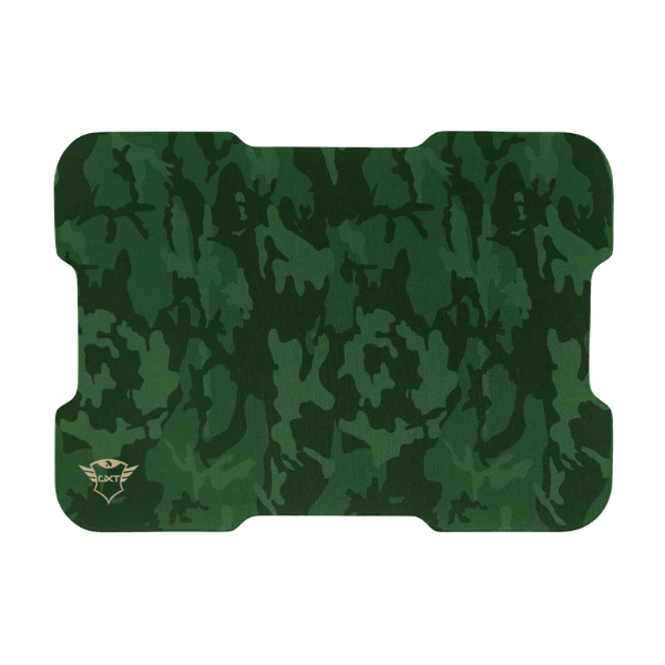 mouse gamer color verde camo con mousepad verde camo
