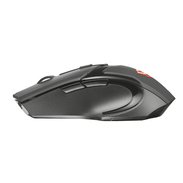 mouse gamer trust inalambrico color negro con luces led