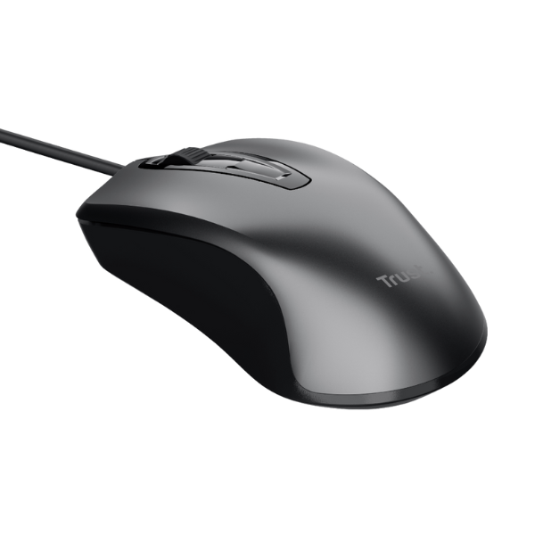 mouse con cable trust color negro