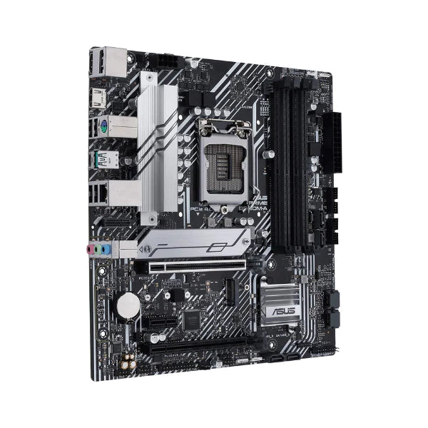 Tarjeta Madre ASUS Prime B560M-A AC Intel LGA1200 mATX PCIe 4.0 two M.2 8 power1GbLAN,DisplayPort,dual HDMI,USB 3.2 2Type-C, Motherboard