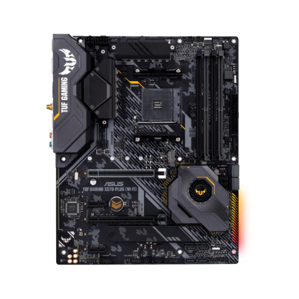Tarjeta Madre ASUS AM4 TUF Gaming X570-Plus (Wi-Fi) AM4 Zen 3 Ryzen 5000 & 3rd Gen Ryzen ATX PCIe 4.0, Dual M.2, 12+2 Dr. MOS Motherboard