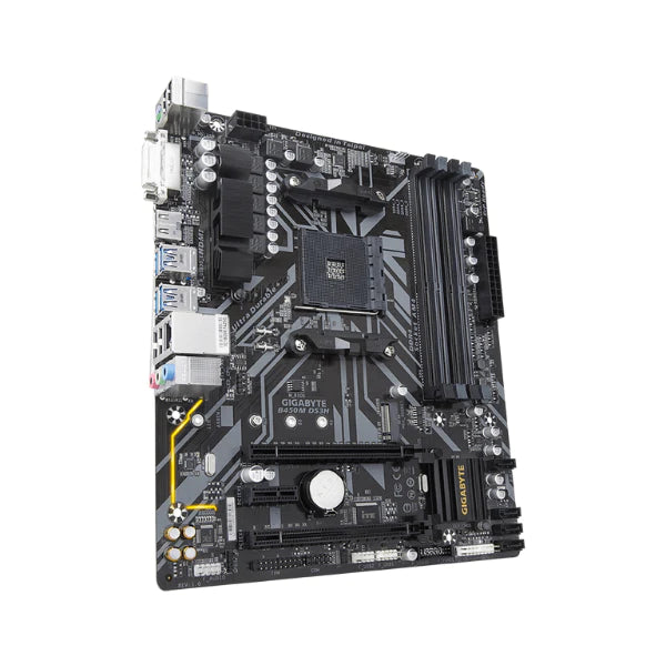 Tarjeta Madre GIGABYTE B450M DS3H WiFi-Y1 (AM4//AMD/B450/mATX/SATA 6GB/s/USB 3.1/HDMI/Wifi/DDR4 motherboard