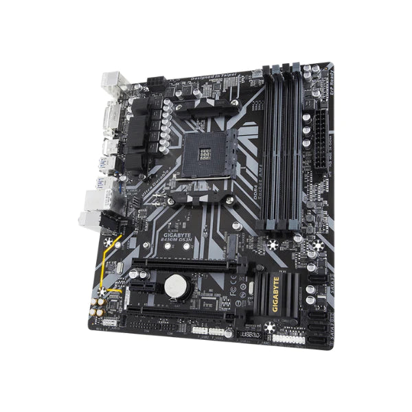 Tarjeta Madre GIGABYTE B450M DS3H WiFi-Y1 (AM4//AMD/B450/mATX/SATA 6GB/s/USB 3.1/HDMI/Wifi/DDR4 motherboard